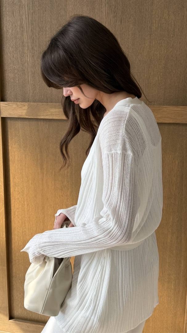 Olivia Cardigan - Ivory - Image 8