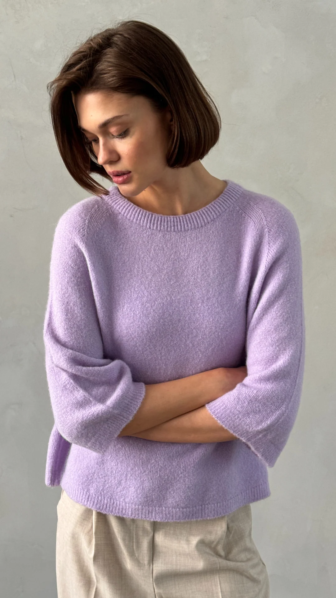 Piper Alpaca Knit - Lilac - Image 7