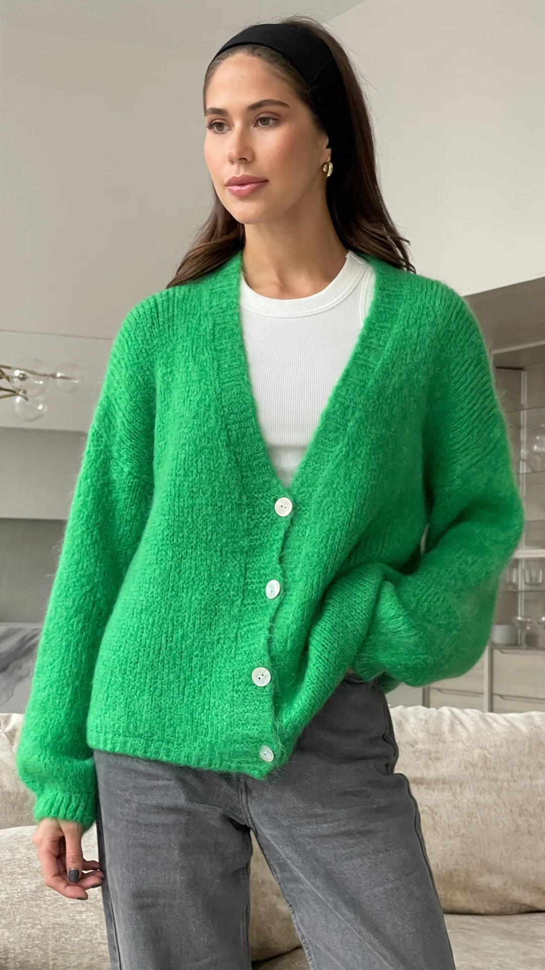 Ruby Cardigan - Green - Image 3