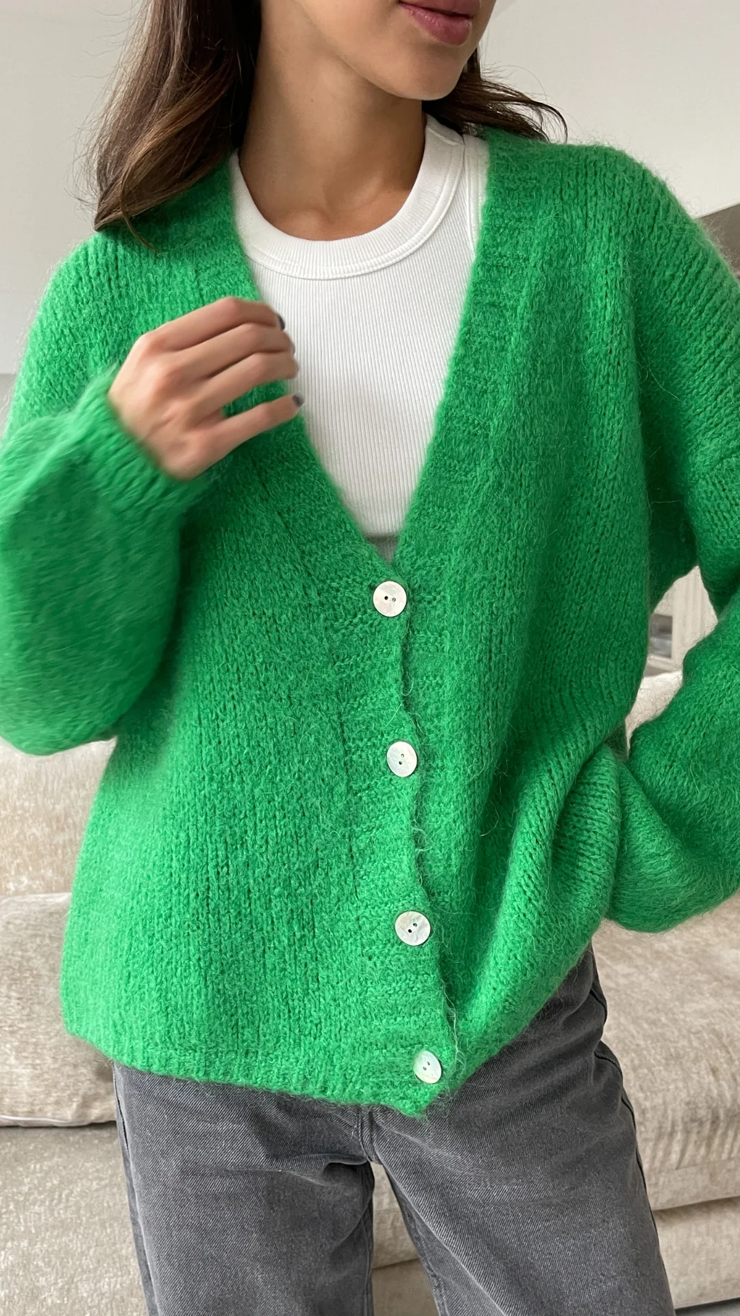 Ruby Cardigan - Green - Image 4