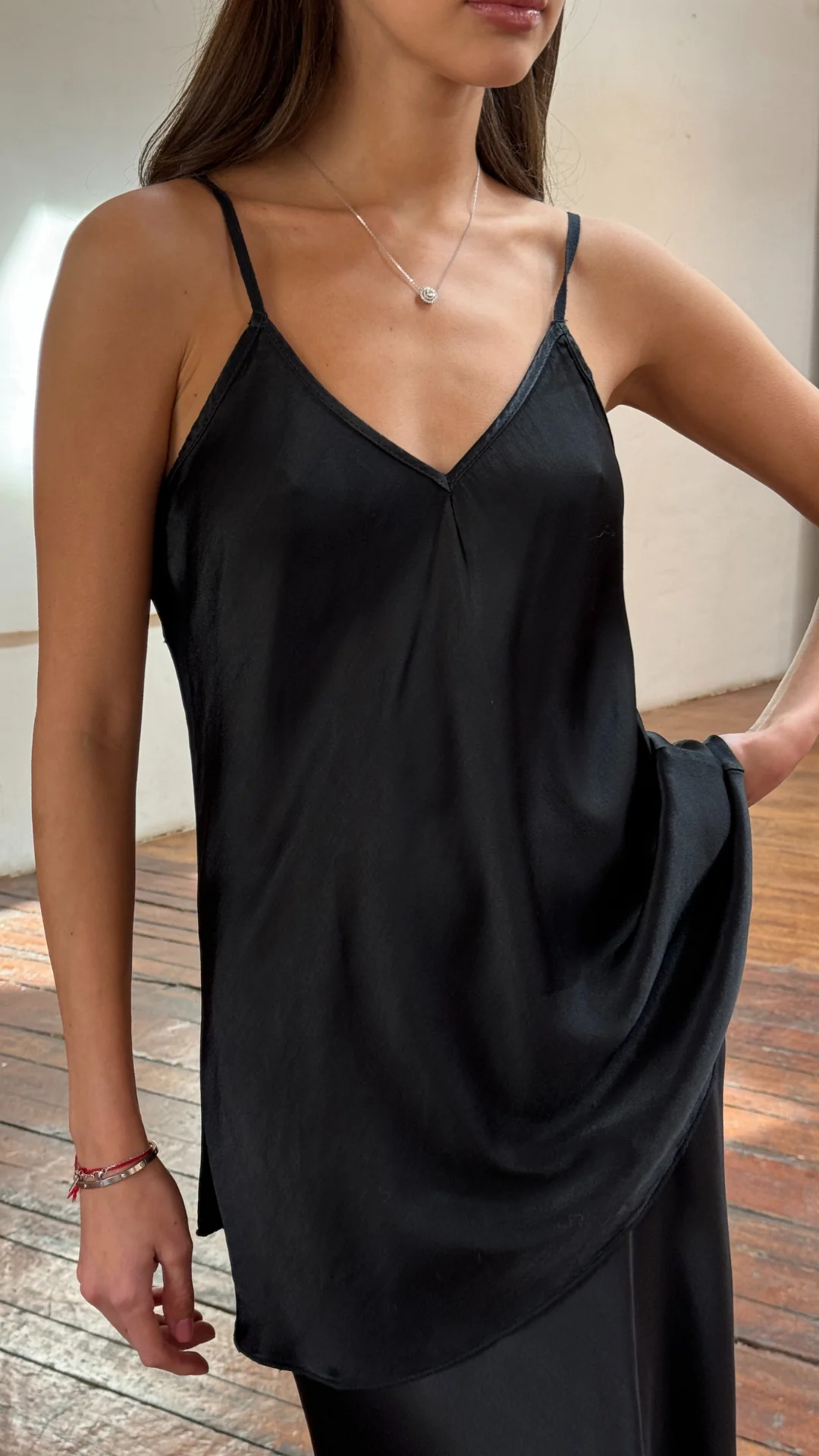 Sasha Satin Set - Black - Image 13