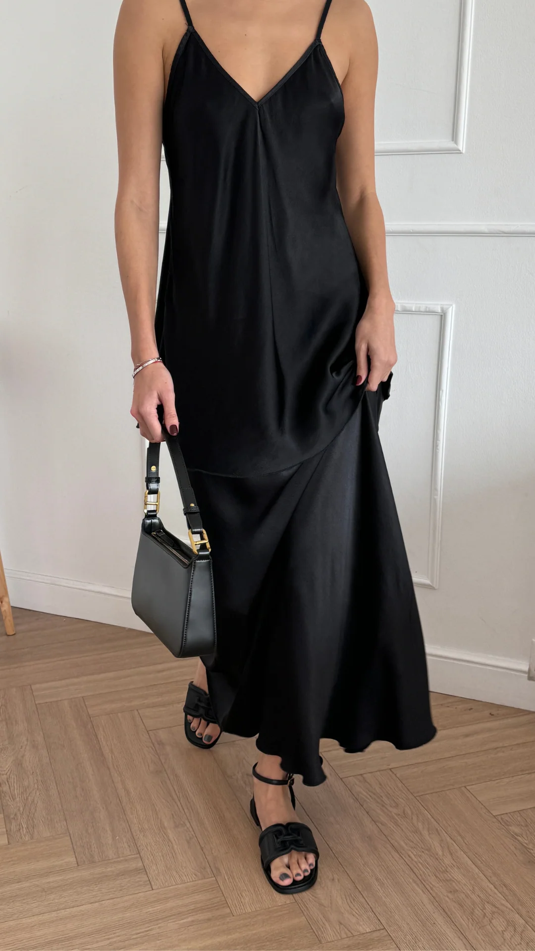 Sasha Satin Set - Black - Image 3