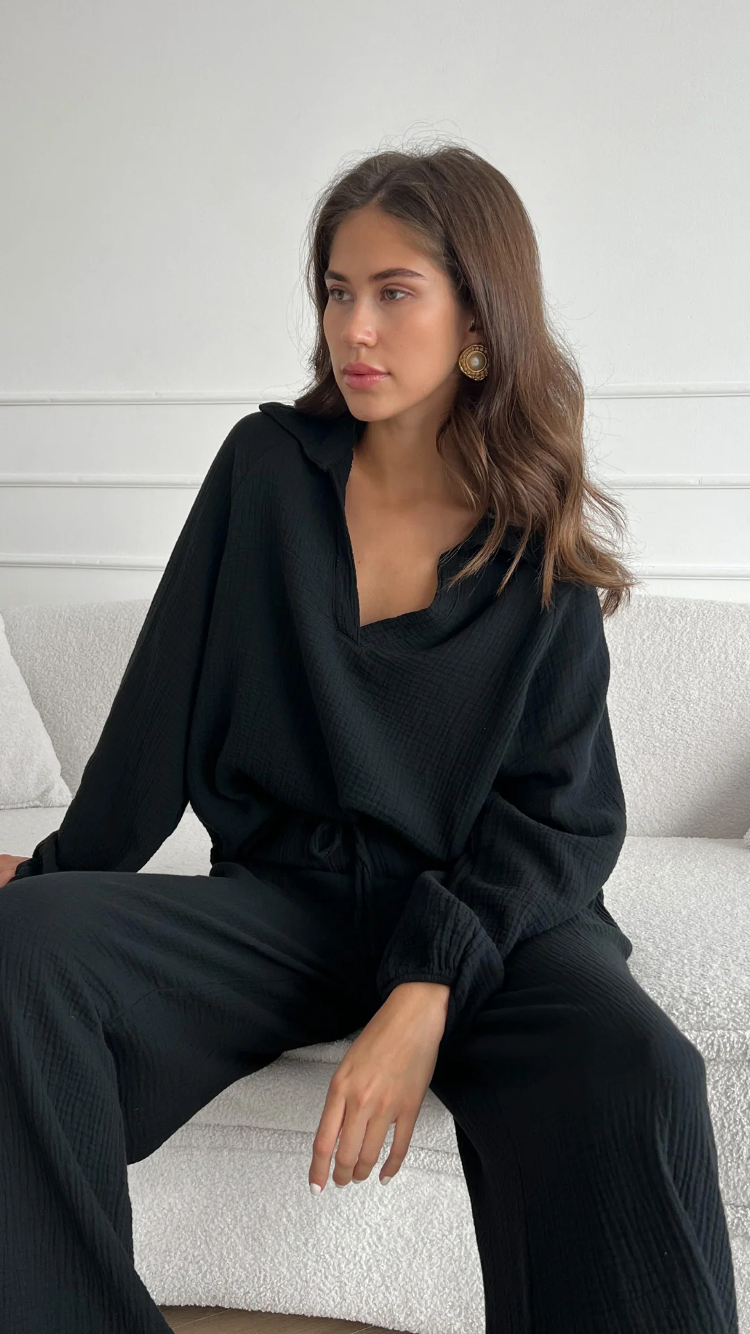 Selina Cotton Set - Black - Image 6