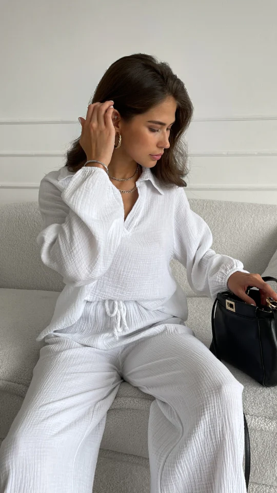 Selina Cotton Set - White - Image 5