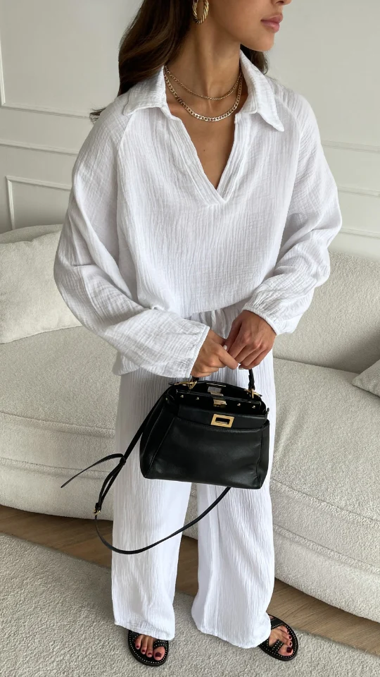 Selina Cotton Set - White - Image 8