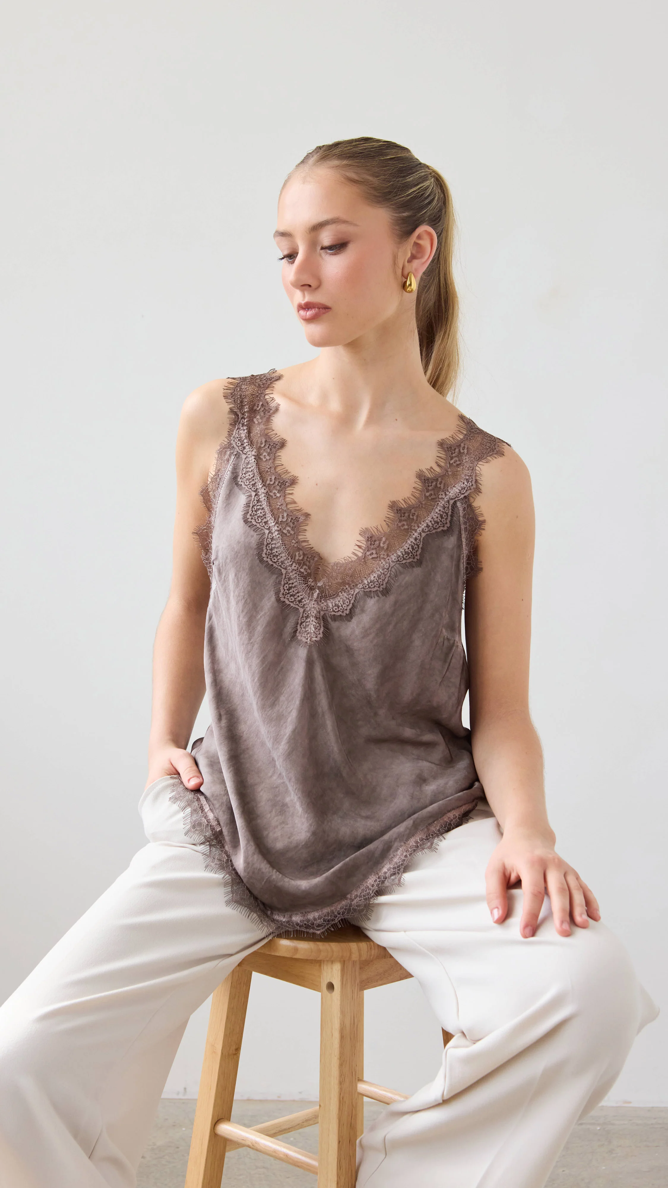 Solange Camisole - Espresso - Image 3