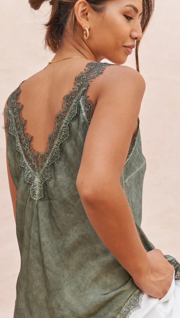 Solange Camisole - Khaki - Image 3