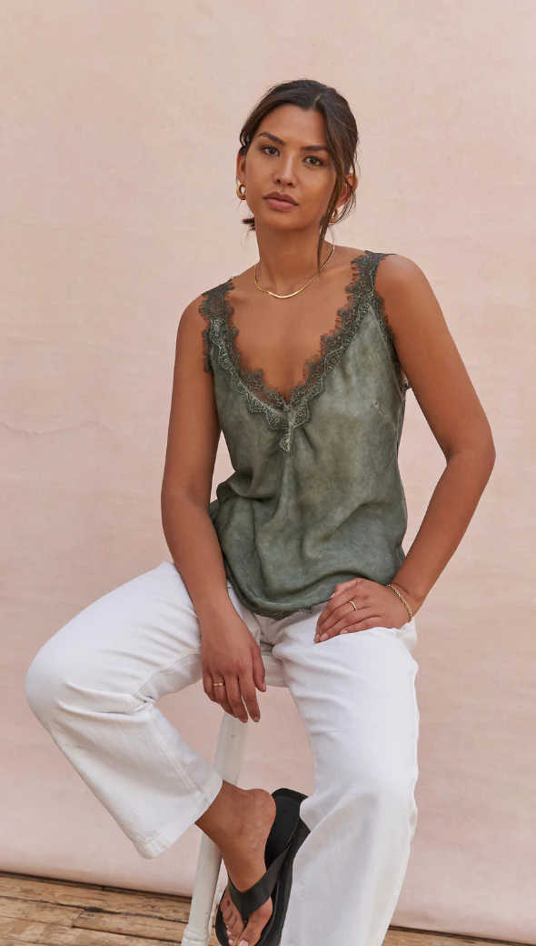 Solange Camisole - Khaki - Image 6