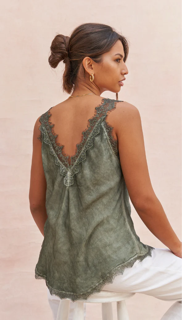 Solange Camisole - Khaki - Image 8