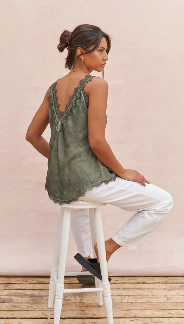 Solange Camisole - Khaki - Image 9