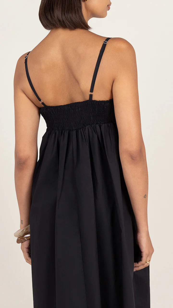 Tara Cotton  Dress - Black - Image 6