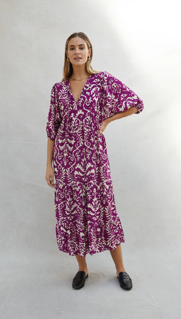 Teagan Dress - Purple - Image 5