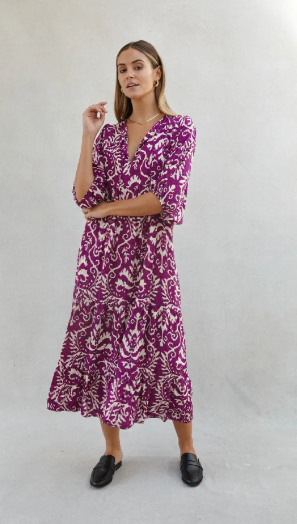 Teagan Dress - Purple - Image 6