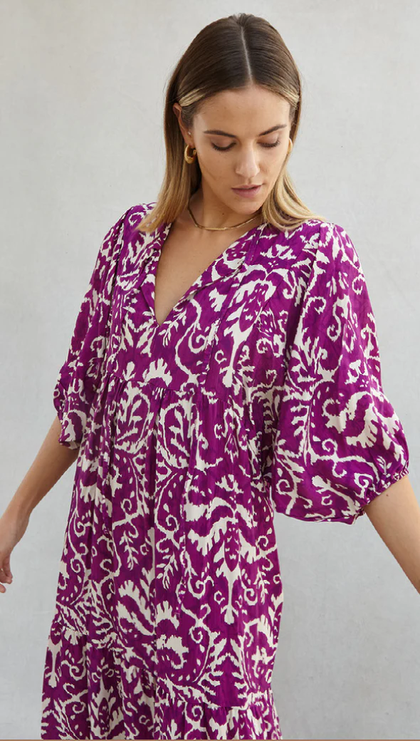 Teagan Dress - Purple - Image 7