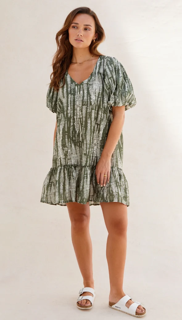 Tia Dress - Forest And Cloud - Image 4