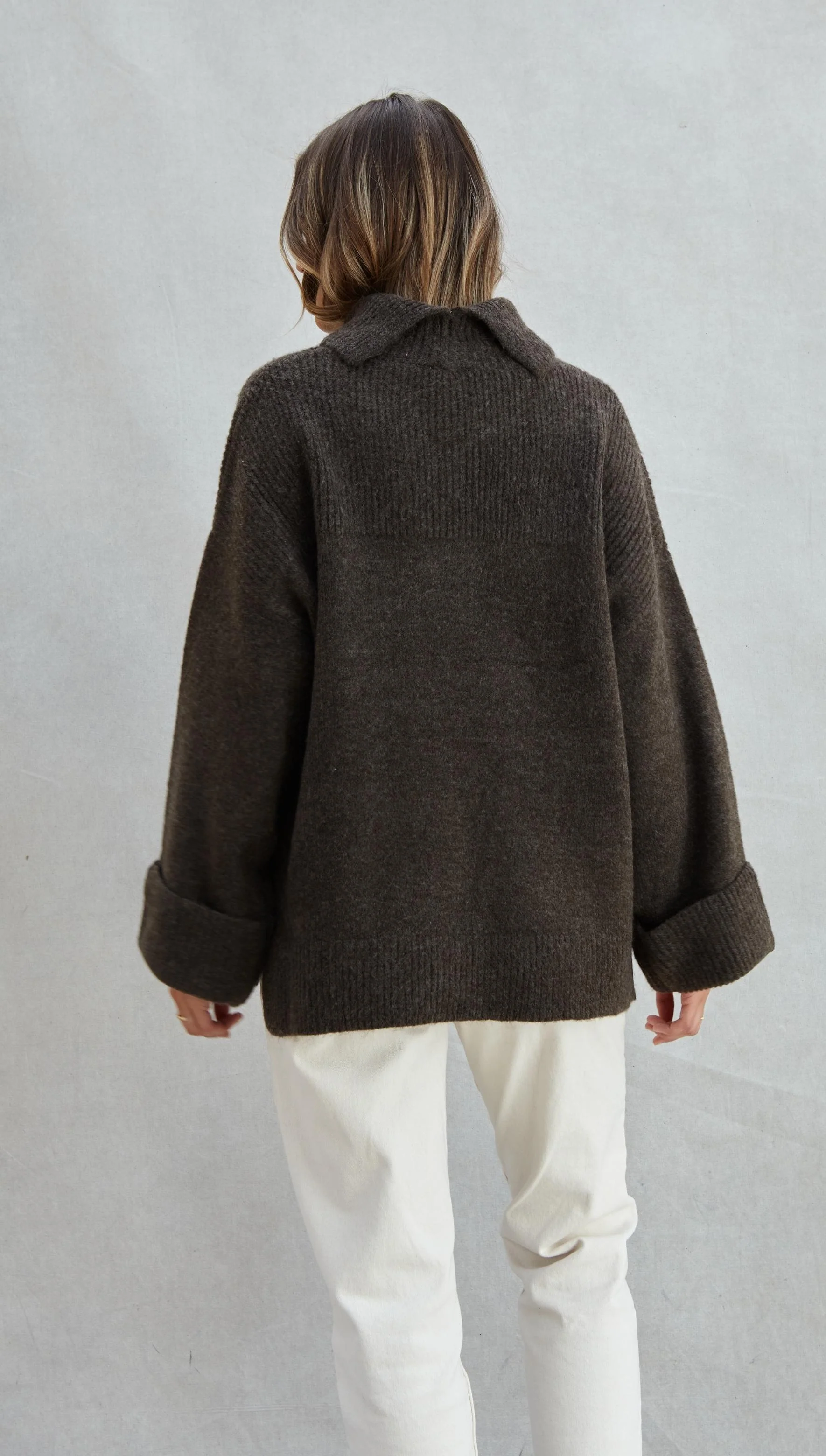 Vanessa Sweater - Dark Espresso Melange - Image 8