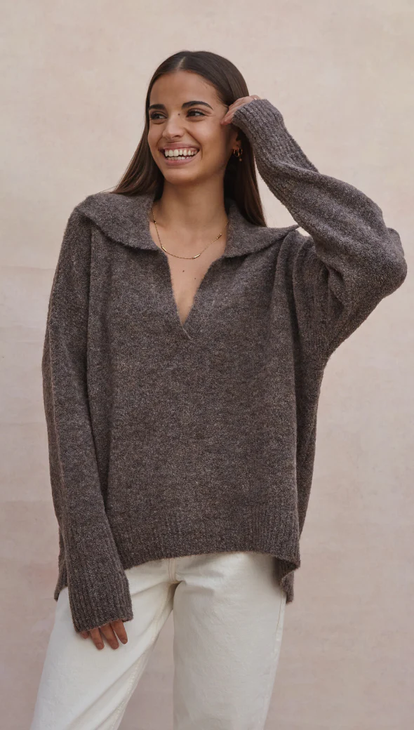 Veronika Sweater - Taupe - Image 2